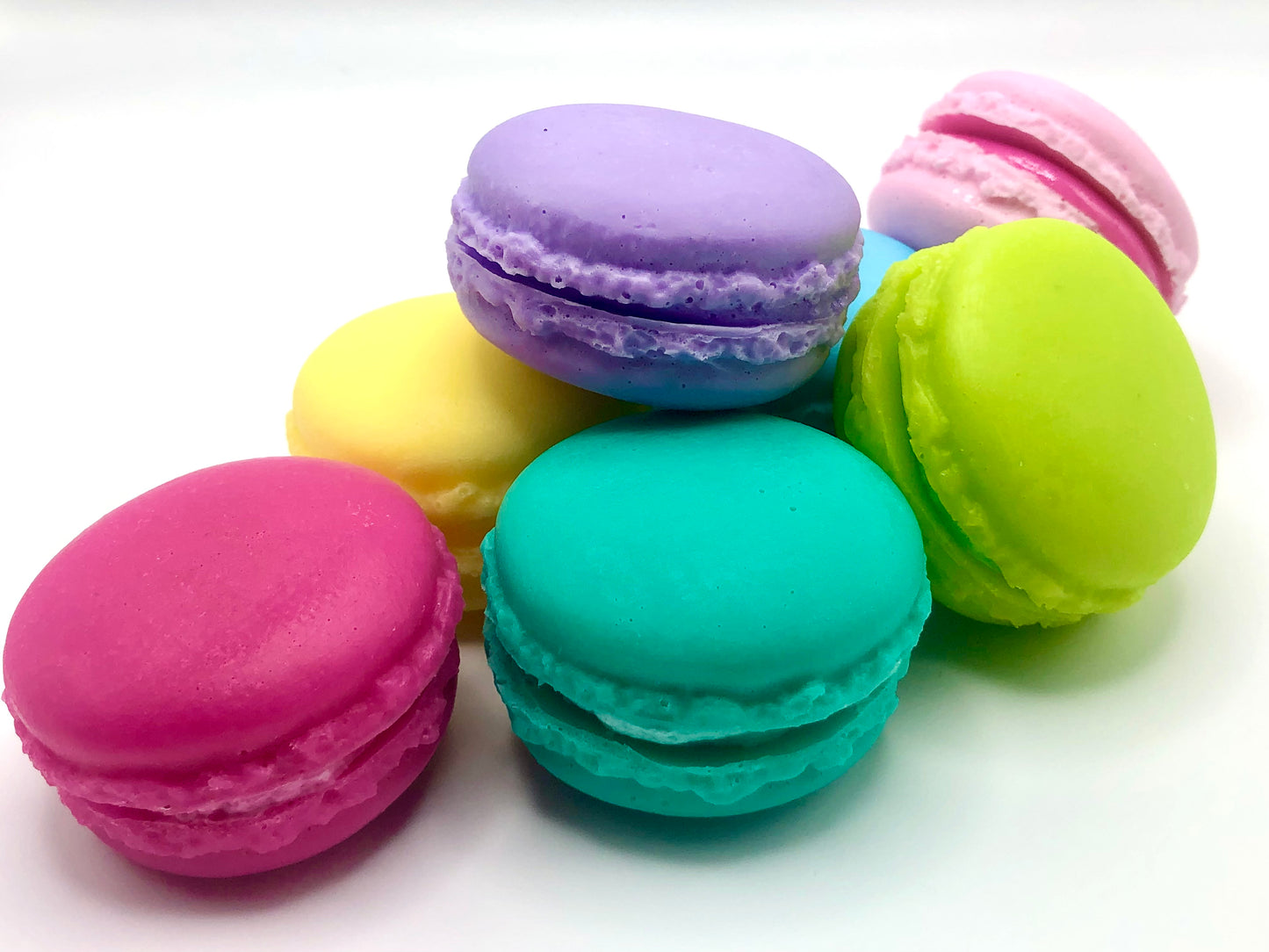 LARGE Rainbow Macarons, Set of 5