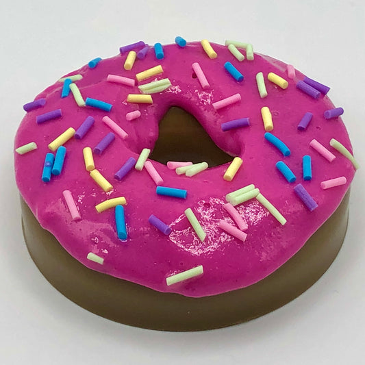 Tutti Frutti Magenta Resin MINI Donut with Sprinkles