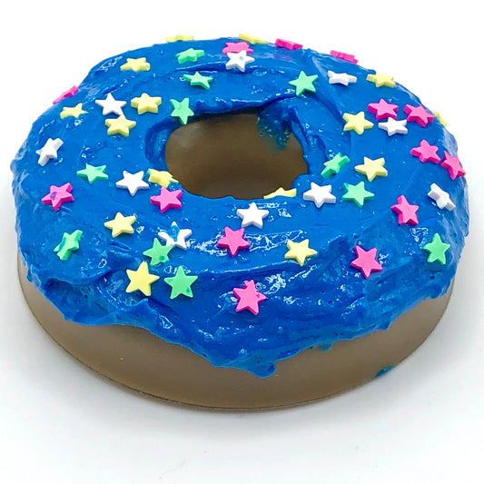 Blue Frosting Resin MINI Donut with Star Sprinkles