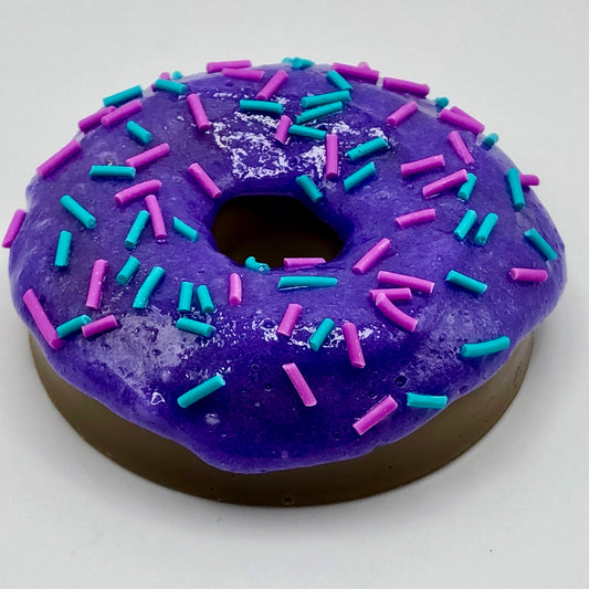 Purple Frosting Resin MINI Chocolate Donut with Sprinkles