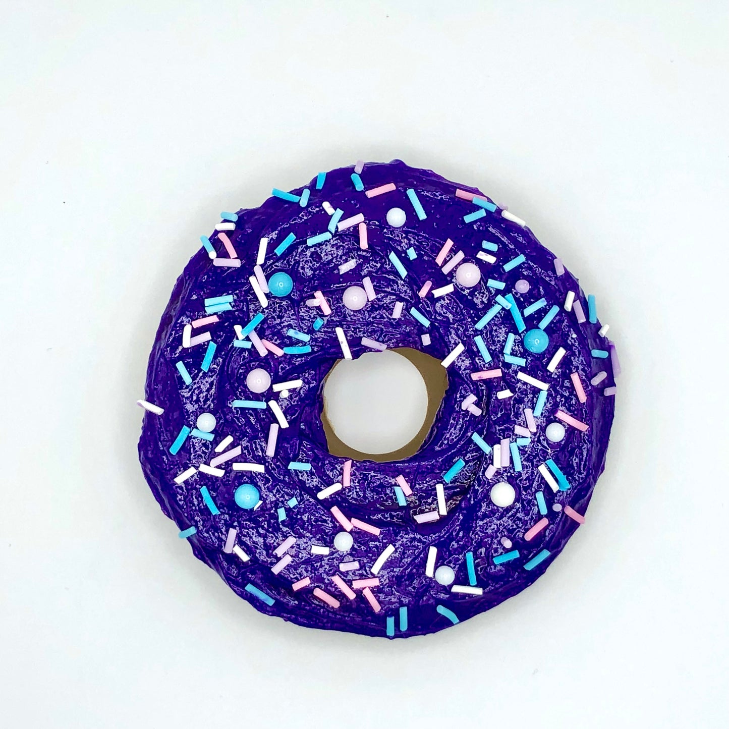 Purple Frosting LARGE Donut with Mixed Sprinkles