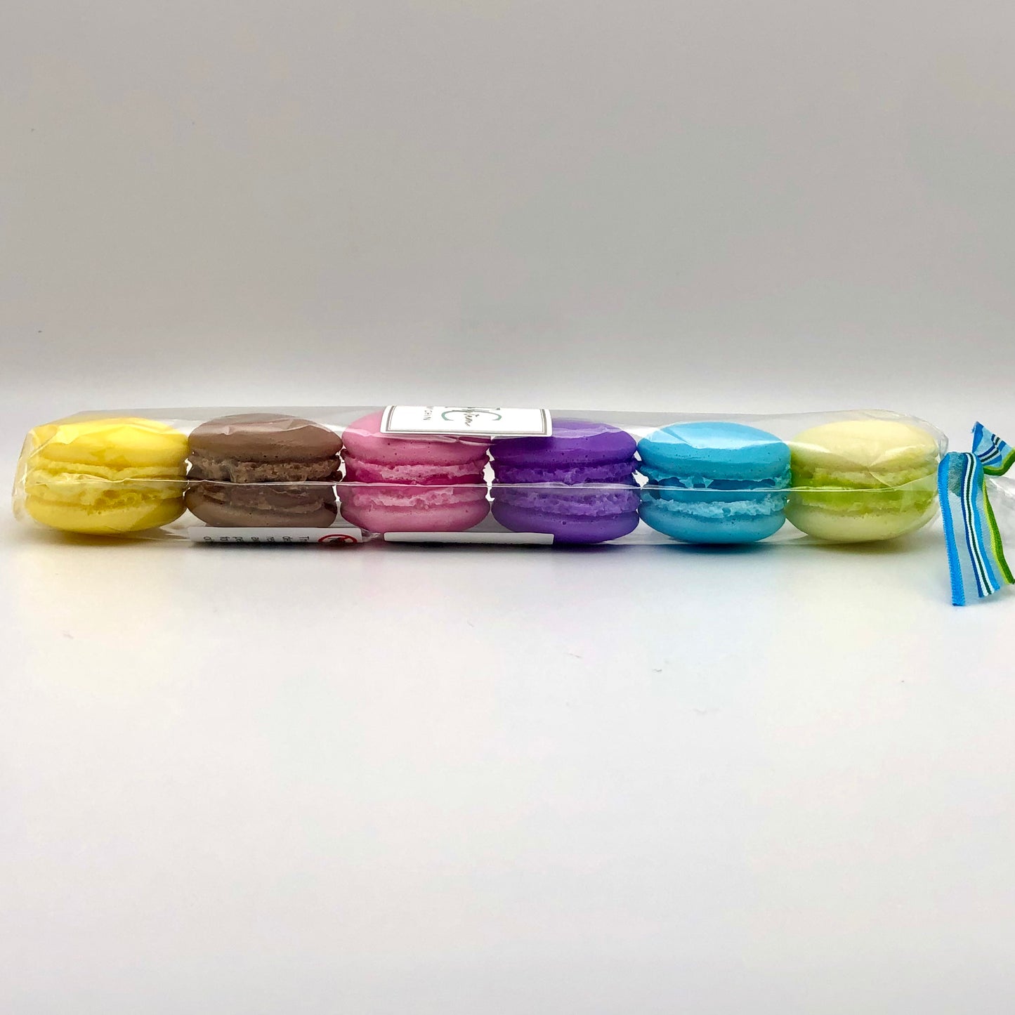 SMALL Rainbow Macarons, Set of 6