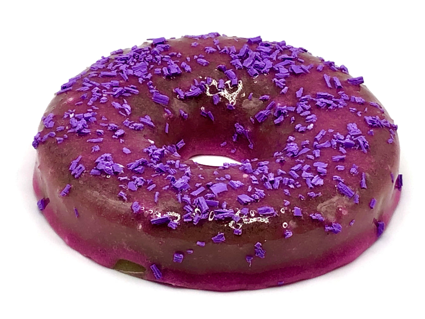 Dark Pink Frosting LARGE Donut with Purple Sprinkles