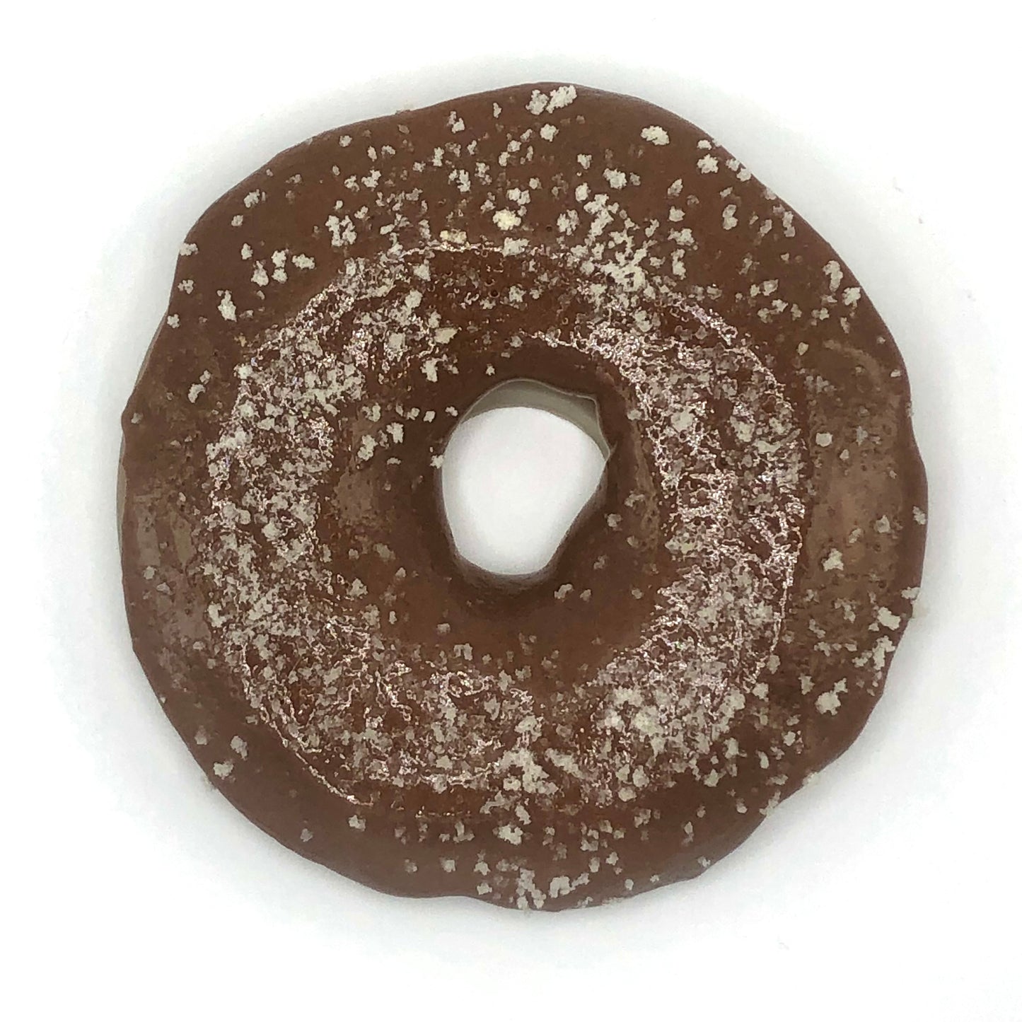 Chocolate Frosting LARGE Donut with Coconut Shavings