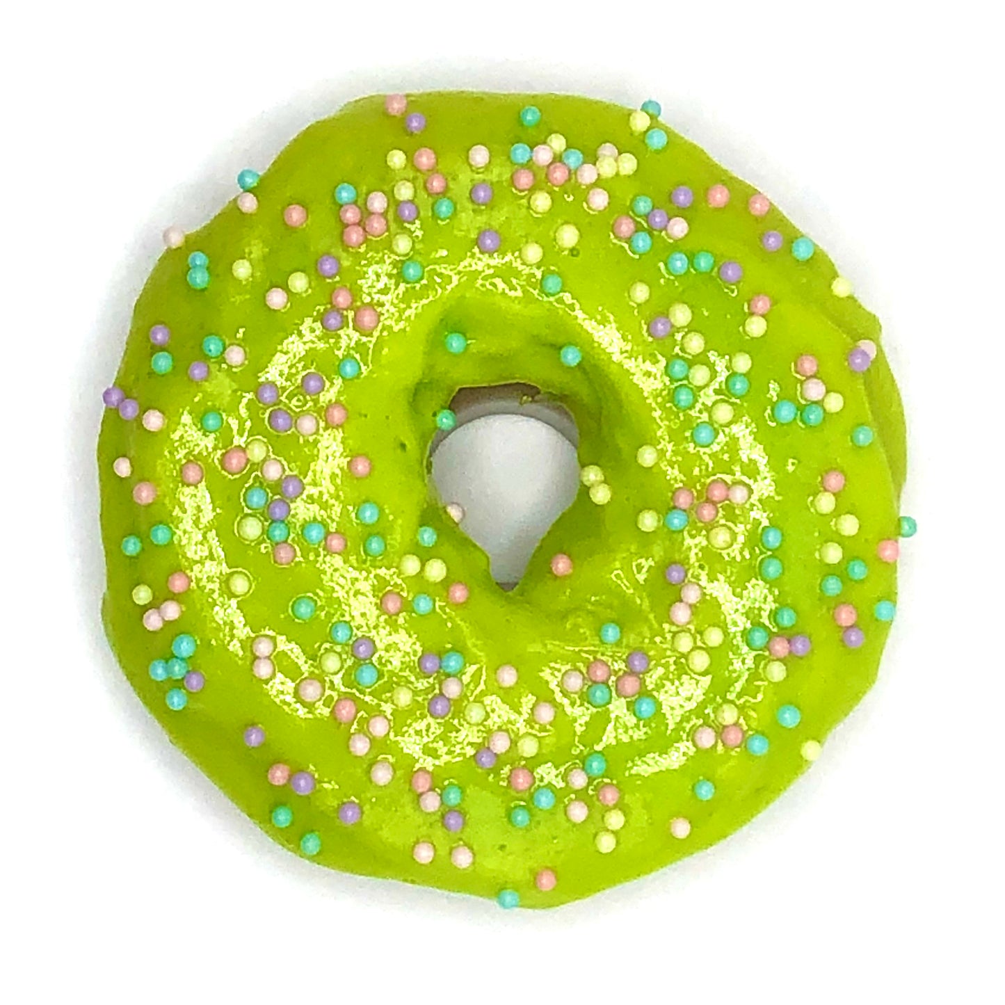 Wasabi Frosting Resin MINI Donut with Pastel Nonpareil Sprinkles